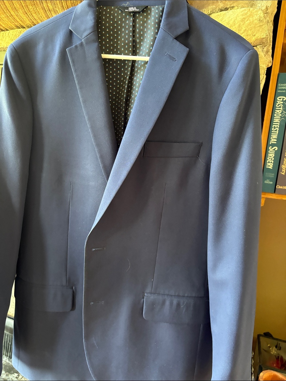 Haggar Dark Navy Single-Breasted Sport Coat